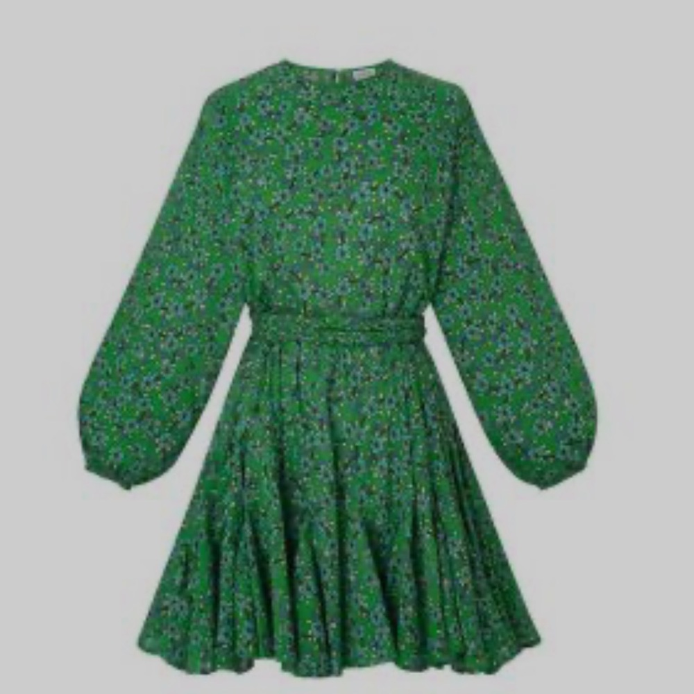 RHODE Ella Dress Turquoise Ditsy Floral - Picture 7 of 7